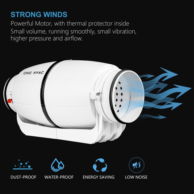 Silent mixed flow inline duct fan-4
